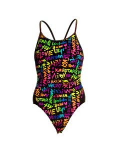 Kostium kąpielowy FUNKITA Diamond Back One Piece LOVE FUNKITA Kostium kąpielowy FUNKITA Diamond Back One Piece LOVE FUNKITA